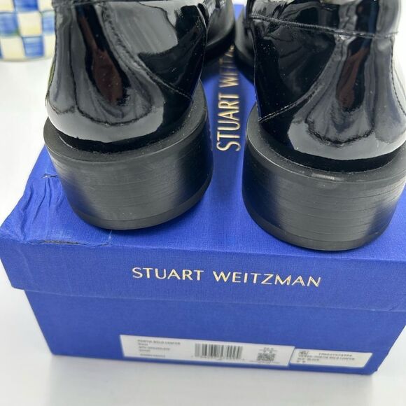 Women’s Stuart Weitzman Soho, patent leather loafers size 9, made in Spain - Picture 9 of 12